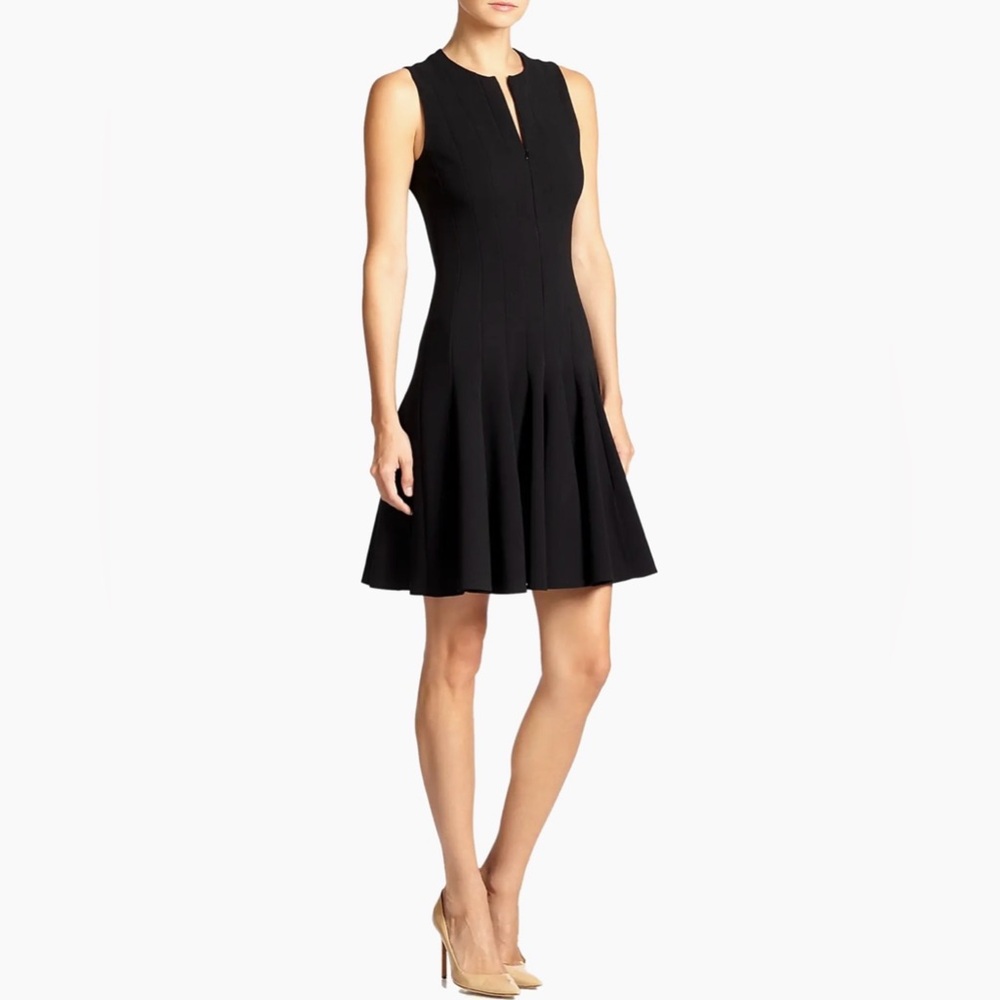 Akris Sleeveless Double Face Wool Front Zip Dress In Black Size US 4 $2,990.00 - Picture 2 of 16